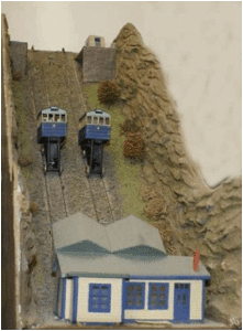 Langley Models A51 / F161 Cliff Railway- Coaches . N / OO Scale A52 / F166 Surburban Station Building (Brass)　N / OO Scale　完成展示見本
