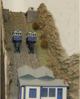 Langley Models A51 / F161 Cliff Railway- Coaches . N / OO Scale A52 / F166 Surburban Station Building (Brass)　N / OO Scale　完成展示見本